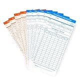 Flexzion Stempelkarten Karten für Stempeluhr Anwesenheitsrecorder, Stechuhr...