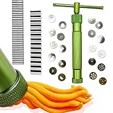 LAMXD Fondant Presse mit 20 Formen Zuckerpaste Extruder mit Zuckerfertigkeit...