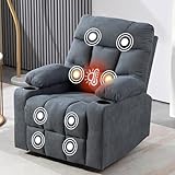 BRTHORY Relaxsessel mit Massagefunktion Fernsehsessel Liegefunktion Vibration...