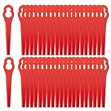100 Stück Ersatzmesser-Set Kompatibel mit Rasentrimmer BG-CT 18 Li, RG-CT 18...