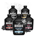 BBQUE – BBQ-Saucen Set 'Furious 5' Squeeze-Flaschen 5x400 ml –...