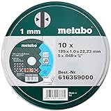 Metabo Promotion Trennscheiben 125x1,0x22,23 Inox, 10 Stück in Blechdose