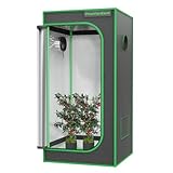 VivoVerdant Grow Zelt 90x90x180cm, Indoor Grow Tent 1680D Reflektierende Mylar...