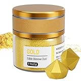 Wwtop Gold Essbares Glitzer 5g, Glitzer Pulver für Getränke, Lebensmittel...