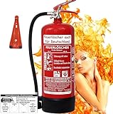 Brandengel® Feuerlöscher 6L Schaum Brandklasse AB DIN EN 3 + GS, (Mit...