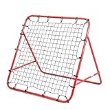 Amazing Tour Fußball-Rebounder aus Stahlrahmen Rot, 100 x 100 x 70 cm, ideal...