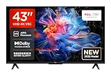 TCL 43V6C 43 Zoll 4K UHD Smart Fernseher – HDR10+, HVA-Panel, Dolby Vision,...
