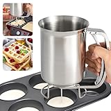 GIBOHOM Teigportionierer 800ml, Teigspender Edelstahl, Dough Dispenser, für...