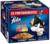 FELIX So gut wie es aussieht Doppelt Lecker Katzenfutter nass in Gelee,...