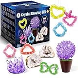 UNGLINGA Kristall-Zucht Experimentierset für Kinder, aufbrechbare Geoden...
