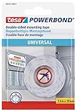 tesa Powerbond Montageband Universal - doppelseitiges Montageklebeband für...