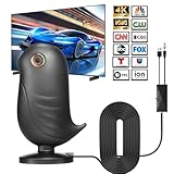 2024 2025 DVB-T/DVB T2 Antenne mit Verstärker，HDTV Zimmerantenne für...