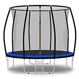 Baunsal® Trampolin Outdoor Ø 305 cm (FGIS) blau Komplettset Sprungmatte mit...