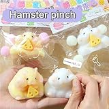 PKKP 4Pcs Cartoon-Hamster Squeeze Toy, Umweltfreundliches Silikon Anti Stress...