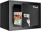 Bonsaii Tresor mit Schlüssel, Safe Tresor aus Stahlkonstruktion, 6,6 L Mini...