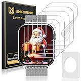 UniqueMe für Apple Watch 41 mm Series 9/8/7 Schutzfolie, 6 Stück Flexible TPU...