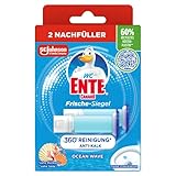 WC-Ente Frische-Siegel Nachfüller, körbchenloser WC-Reiniger, WC Duft, Ocean...