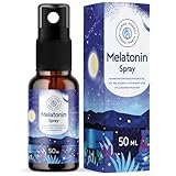 Melatonin Einschlafspray Hochdosiert - 400 Tage Vorrat (50ml) - mit Baldrian,...