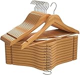 Utopia Home Premium Kleiderbügel Holz 20 Stück, Holzbügel mit 360 Grad...