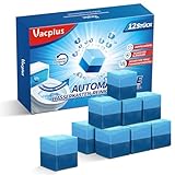 Vacplus WC Reiniger Duo-Aktiv Reinigungswürfel für Wasserkästen, 12 Stück,...