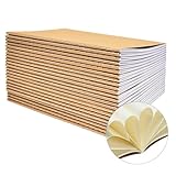 YBCPACK Kraft Notizbuch A5 Dotted, 20 Notizbücher Set, Gepunktet Notizheft mit...