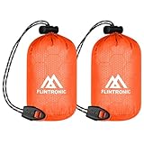 flintronic Notfall Schlafsack, 2 Pack Biwaksack Notfall, Überleben Schlafsack,...