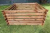 Komposter Kompostbehälter Holzkomposter Hochbeet Garten 140x140x60 cm...