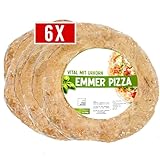 6x Pizzaboden aus Emmermehl vorgebacken – Urkorn Emmerpizza Teig Vegan