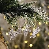12 Stück Kleine Engel Weihnachtsbaum Anhänger,Mini Engel Christbaumschmuck mit...