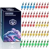 POSEIDON Tattoo-Kartuschennadeln 50 Stück gemischte Größen...