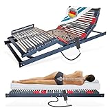 Matratzen Perfekt Elektrischer Ultraflacher Lattenrost 140x200 cm 9 cm Höhe 7...