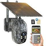 4G LTE Wildkamera Solar, 1080P Live Übertragung Wildkamera mit...