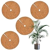 FairyPeach 35cm Kokosmatten Winterschutz, 4Pcs Rund Kokosmatte, Kokos...