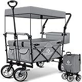 KESSER® Bollerwagen faltbar GT9000 mit Dach Handwagen Transportwagen | inkl. 2X...