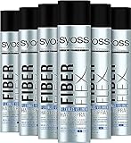 Syoss Haarspray Fiber Flex Haltegrad 4 (400 ml), extra starkes Haarspray für...