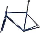 LPBSKHJW 700c Rennrad Frameset 44/47/50/53/56CM Cr-Mo Stahlrahmen QR 100/130mm...