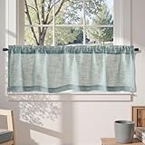 TOPICK Scheibengardine Bistrogardine modern Lichtdurchlässig Gardine...