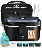 TRAVELISIMO XXL Elektrische Lunchbox Extra groß 1,8L Electric Lunch Box 80W,...