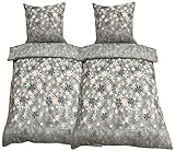 Birsppy Leonado-Vicenti Fleece Bettwäsche 135x200 cm 80x80 cm 4teilig Schnee...