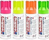 Permanent Spray edding 5200 neon-pink-gelb-orange-grün 4x200ml Set -...