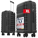 GENTOR Reisekoffer groß XL mit Rollen – Hartschalenkoffer 74x49x29 cm –...