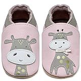 IceUnicorn Krabbelschuhe Baby Jungen Mädchen Lauflernschuhe Baby Weicher Leder...