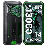 Blackview BV6200 Pro 13000mAh Outdoor Handy Ohne Vertrag Android 14,18GB+128GB...