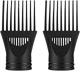 2 Stück Schwarz Diffusor für Haartrockner Haartrockner Profi Ausblaskappe...