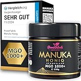 Manuka Honig | MGO 1000+ | 250g | Das ORIGINAL aus NEUSEELAND | IM GLAS | PUR,...