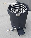 Poolheizung Feuertonne mit 15m Spirale Edelstahlrohr 18x1mm AISI 316L mit...