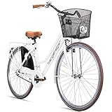 Bergsteiger Amsterdam 26 Zoll, 28 Zoll Damenfahrrad, ab 150 cm, Korb,...