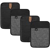 BONTHEE Topflappen Baumwolle Groß 4er Set Anti-rutsch Topflappen zum Kochen...