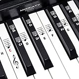 MORIATY® Klavier + Keyboard Noten-Aufkleber für 49 | 61 | 76 | 88 Tasten +...