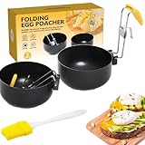 2 Stück Pochierte Eier, Eier Pochierer, Pocierte Eier Form Anzug mit 1 Stück...